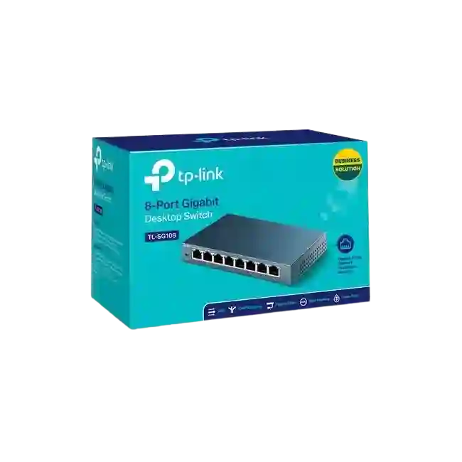 TP-Link TL-SG108 8-port Metal Gigabit Switch - Conmutador - sin gestionar - 8 x 10/100/1000 - sobremesa-4