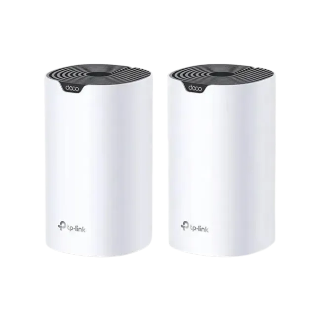 TP-LINK Deco S7 V1 - Sistema Wi-Fi (2 enrutadores) - hasta 3900 pies cuadrados - malla - GigE - Wi-Fi 5 - Doble banda - Sistema Wi-Fi Mesh Inteligente Doble Banda AC1900 - Alcanza velocidades de hasta 600 Mbps en 2,4 GHz y 1300 Mbps en 5 GHz con tecnologí-1