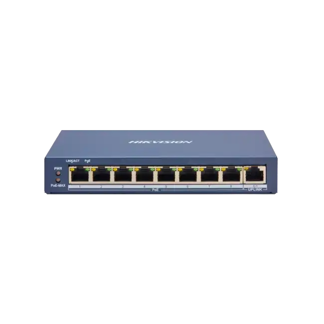 Hikvision - Switch - Ethernet - 8 - Fast Ethernet - Smart POE