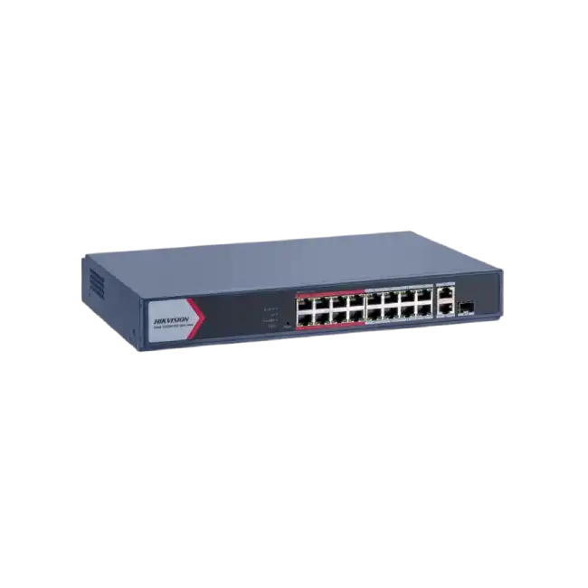 Hikvision - Switch - 16 Port Fast Ethernet Smart PO