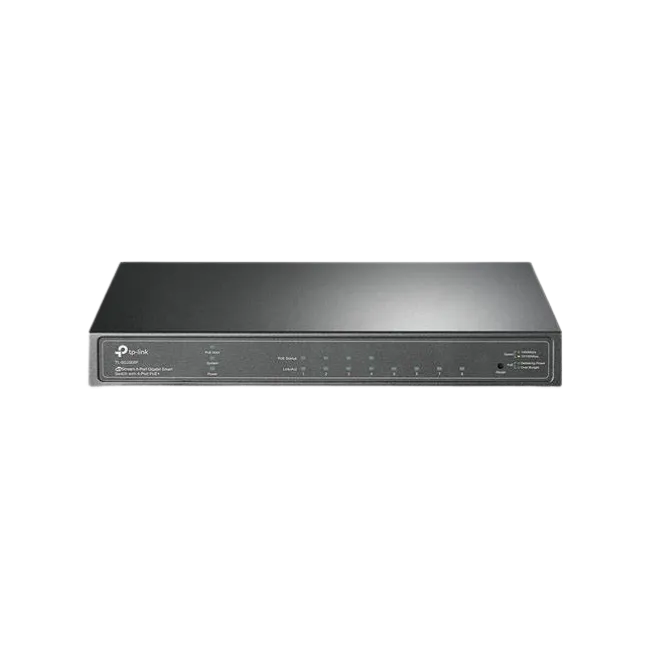 TP-Link JetStream TL-SG2008P - V1 - conmutador - inteligente - 4 x 10/100/1000 + 4 x 10/100/1000 (PoE+) - sobremesa - PoE+ (62 W)-1
