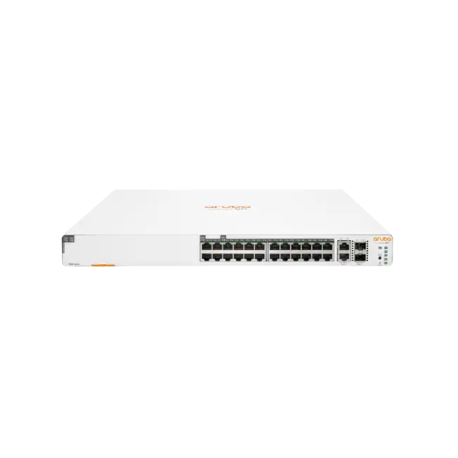 HPE Networking Instant On 1960 24G 20p Class4 4p Class6 PoE 2XGT 2SFP+ 370W Switch - Conmutador - L3 Lite - Gestionado - 24 x 10/100/1000 + 2 x 10 Gigabit SFP+ + 2 x 100/1000/10GBase-T - montaje en rack - PoE (370 W) - BTO-1