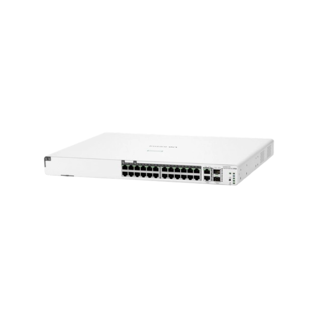 HPE Networking Instant On 1960 24G 20p Class4 4p Class6 PoE 2XGT 2SFP+ 370W Switch - Conmutador - L3 Lite - Gestionado - 24 x 10/100/1000 + 2 x 10 Gigabit SFP+ + 2 x 100/1000/10GBase-T - montaje en rack - PoE (370 W) - BTO-5