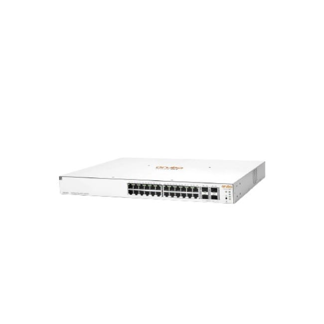 HPE Networking Instant On 1930 24G Class4 PoE 4SFP/SFP+ 195W Switch - Conmutador - L3 - Gestionado - 24 x 10/100/1000 (PoE) + 4 x 1 Gigabit / 10 Gigabit SFP+ - montaje en rack - PoE (195 W)-4