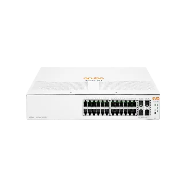 HPE Networking Instant On 1930 24G Class4 PoE 4SFP/SFP+ 370W Switch - Conmutador - L3 - Gestionado - 24 x 10/100/1000 (PoE) + 4 x 1 Gigabit / 10 Gigabit SFP+ - montaje en rack - PoE (370 W)-3