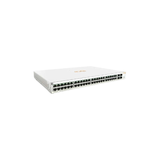 HPE Networking Instant On 1930 48G Class4 PoE 4SFP/SFP+ 370W Switch - Conmutador - L3 - Gestionado - 48 x 10/100/1000 (PoE) + 4 x 1 Gigabit / 10 Gigabit SFP+ - montaje en rack - PoE (370 W)-1