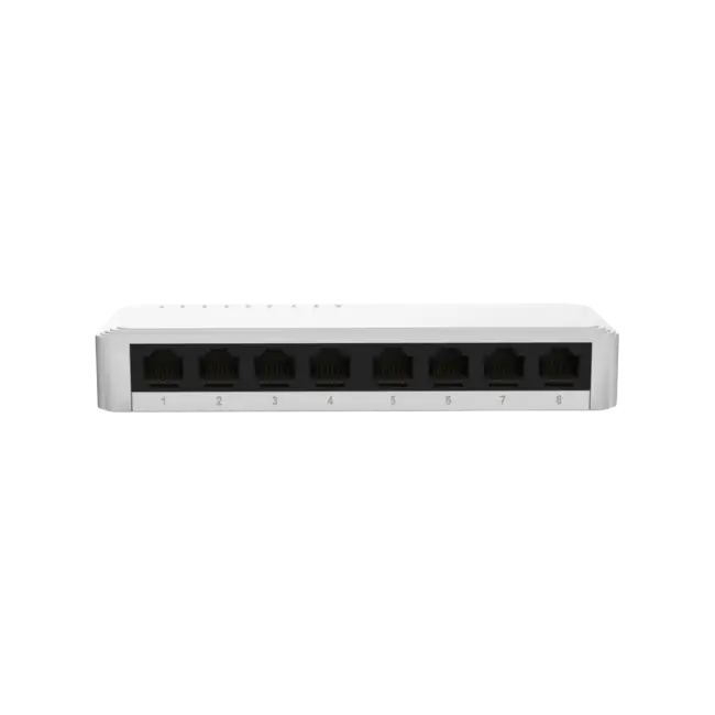 Nexxt Infrastructure - Switch - Gigabit Ethernet - 8 x 10/100/1000 - 1 Gigabit Ethernet - Essential Naxos 801-G 110/220V-2