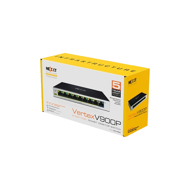 Nexxt Solutions Infrastructure - Switch - Gigabit Ethernet - 9 x 10/100/1000 - 1 Gigabit Ethernet - 9 POE+ 120W-3