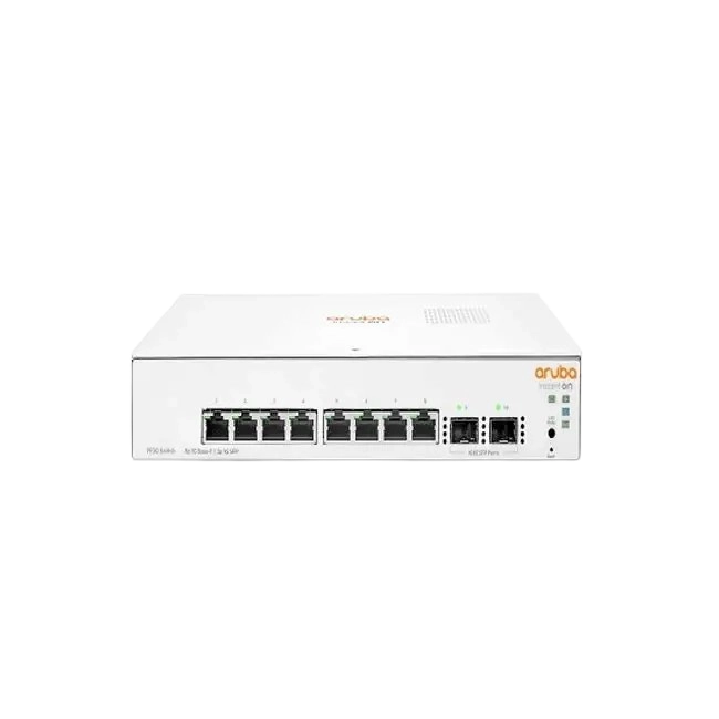 HPE Networking Instant On 1930 8G Class4 PoE 2SFP 124W Switch - Conmutador - L2 + - Gestionado - 8 x 10/100/1000 (PoE+) + 2 x Gigabit SFP - montaje en rack - PoE+ (124 W)-1