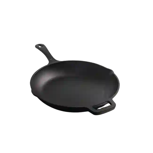 Sarten Tipo Skillet Picca Ferro 16" cm Hierro Fundido Color Negro