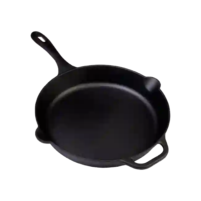 Sarten Tipo Skillet Picca Ferro 16" cm Hierro Fundido Color Negro