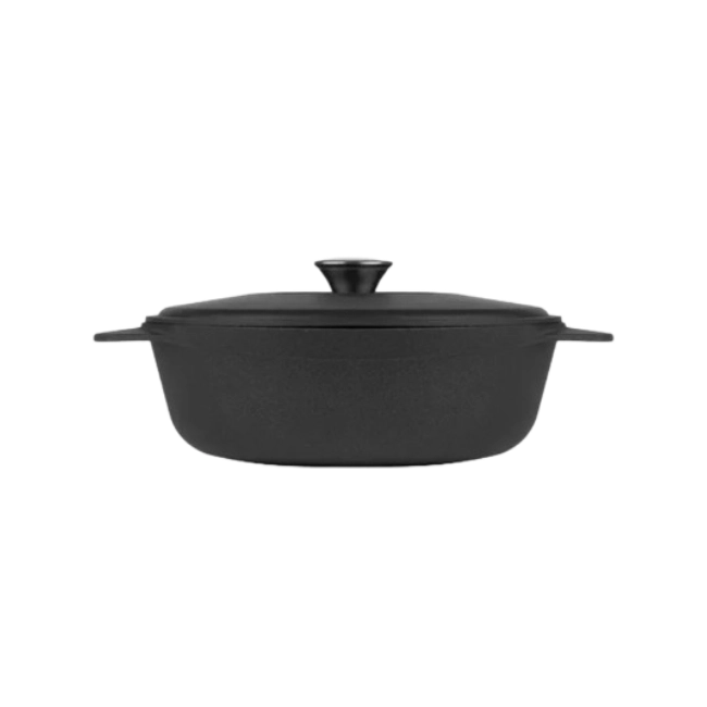 Olla con Tapa Picca Forno PI00200HFN Hierro Fundido Color Negro-1