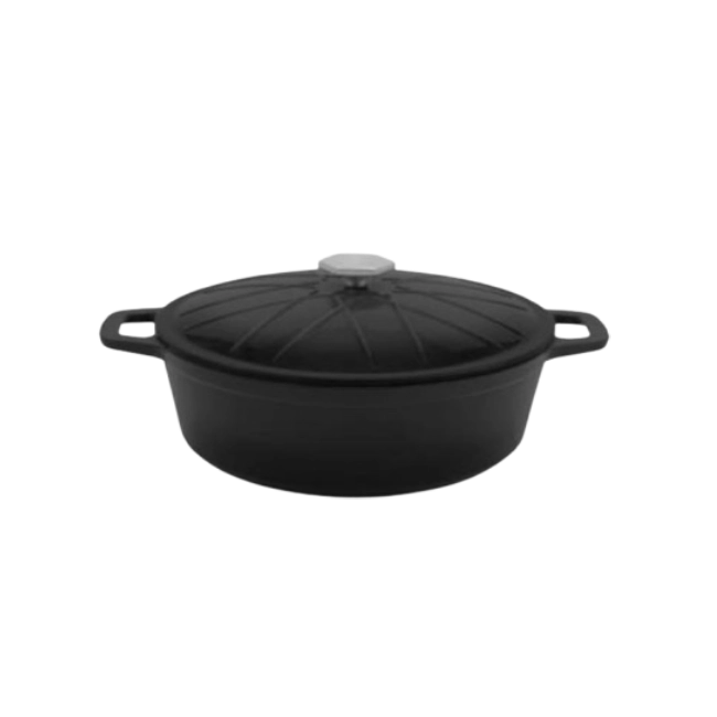 Olla con Tapa Picca Forno PI00200HFN Hierro Fundido Color Negro-4