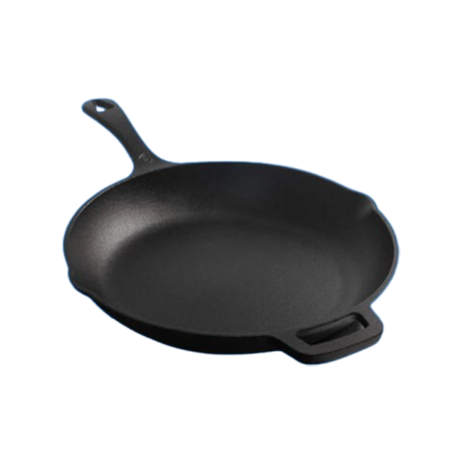 Sarten Tipo Skillet Picca Ferro 26" cm Hierro Fundido Color Negro