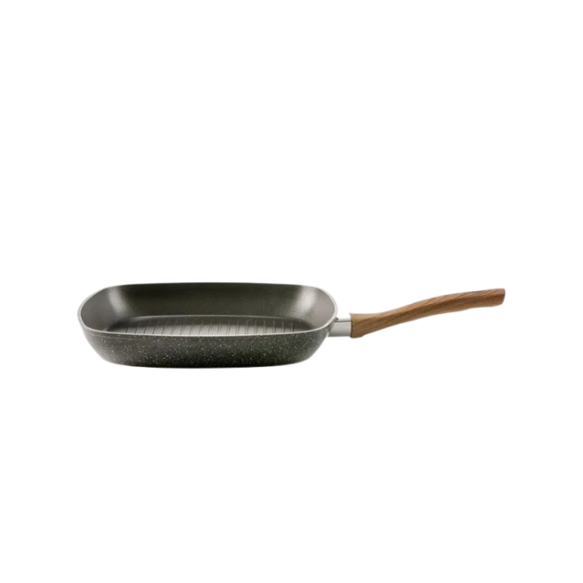Sarten Cuadrado Picca Grill PI0028GPN de 28" cm Color Negro-3