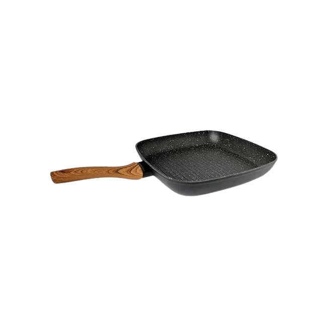Sarten Cuadrado Picca Grill PI0028GPN de 28" cm Color Negro