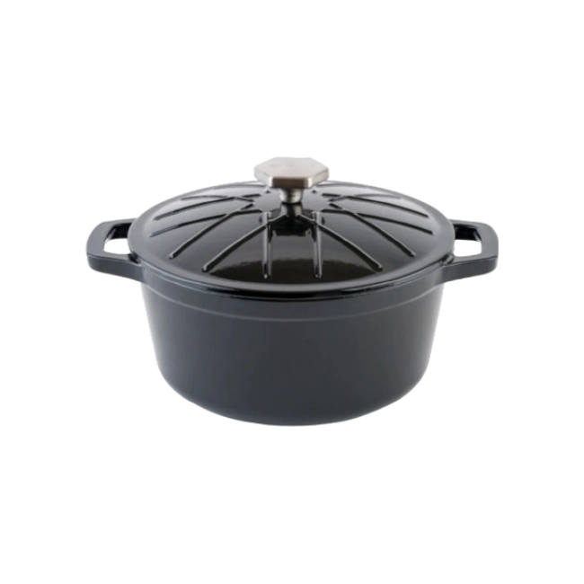 Olla con tapa Picca Forno 28" cm Hierro Fundido Color Negro-2