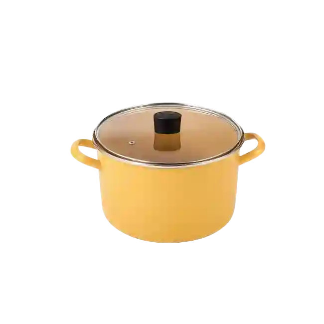 Olla Picca Nona PI00300MC 2 Piezas 30 Cms Con tapa de Vidrio Color Cafe-4
