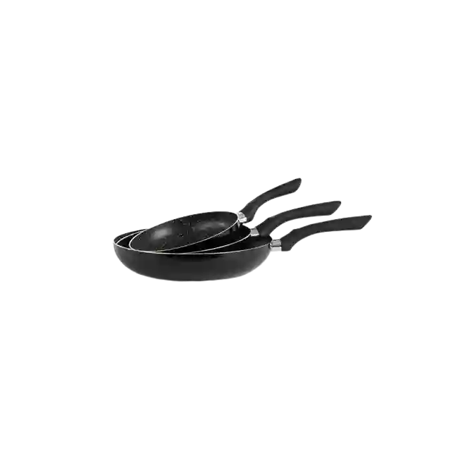 Juego de Sartenes Picca Bari PI003SSMB 20" - 24" - 28"cm Color Negro-4