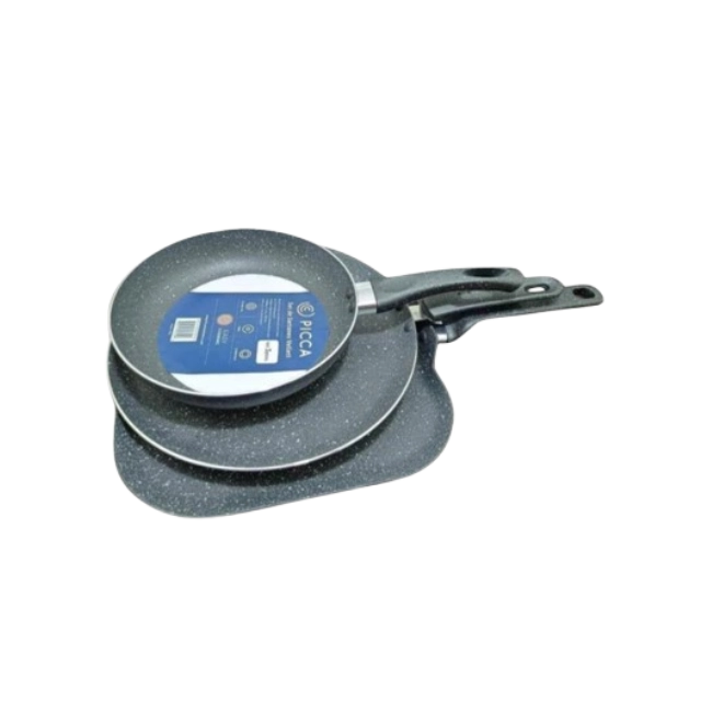 Juego de Sartenes Picca Velleti PI003SSTMG 20" - 24" - 28"cm Color Gris-1