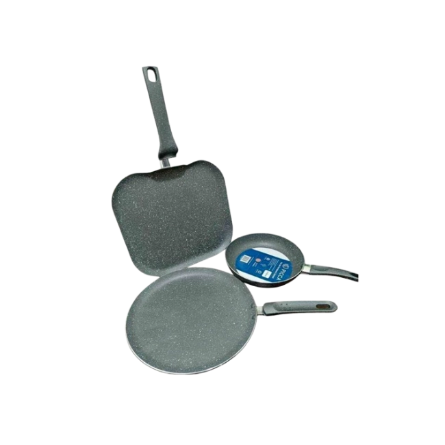 Juego de Sartenes Picca Velleti PI003SSTMG 20" - 24" - 28"cm Color Gris-2