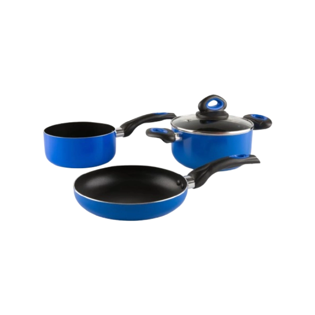 Bateria de Cocina Picca Sicilia PI004BTA 4 Piezas Dyflon Color Azul-3