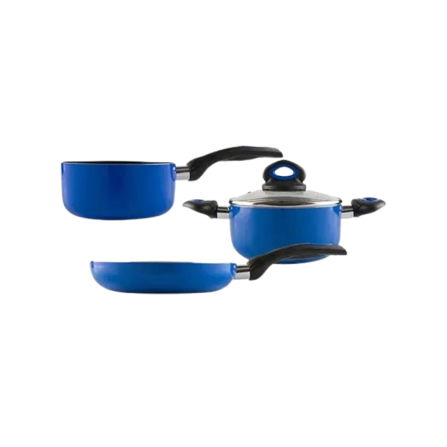 Bateria de Cocina Picca Sicilia PI004BTA 4 Piezas Dyflon Color Azul