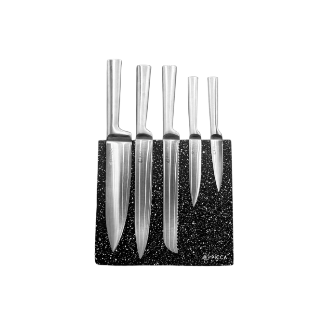 Juego de Cuchillos Picca PI006SCAP 6 Piezas Acero Inoxidable Color Gris-2