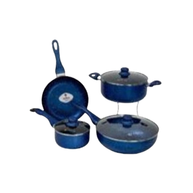 Bateria de Cocina Picca Monza PI007BTA 7 Piezas Dyflon Color Azul-3
