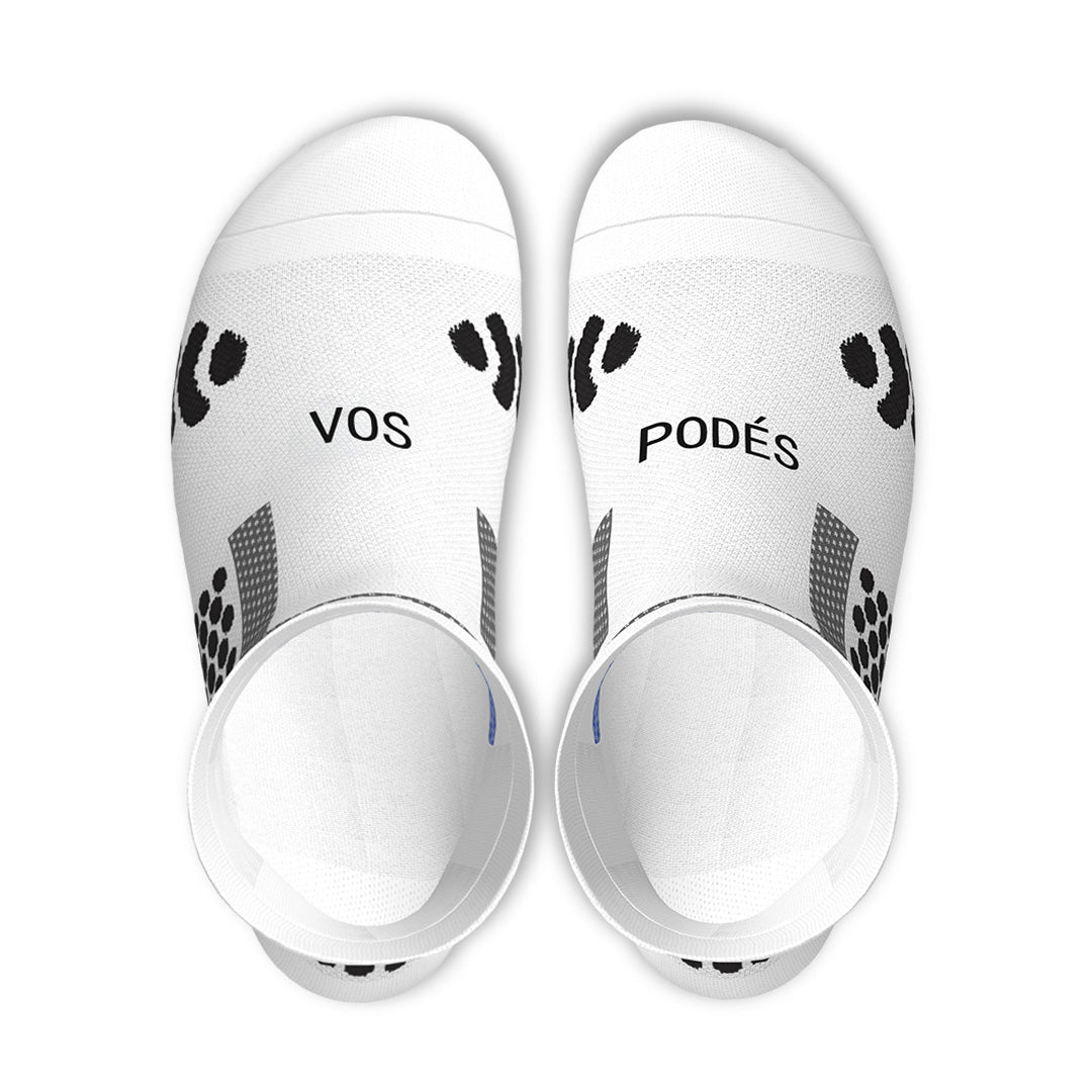 Calcetines Pata de Chucho Carrera - Talla L (blancos) | Edición Vos Podés-2