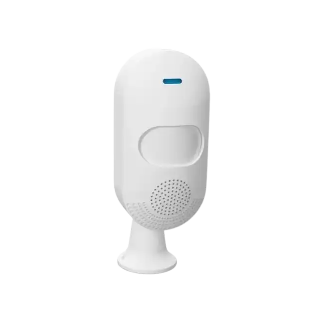 Sensor Tuya PST-CT20W Smart WiFi PIR De Pared 110 Grados 9-12mts Luz y Sonido 80dB 5V AAA1.5V*2