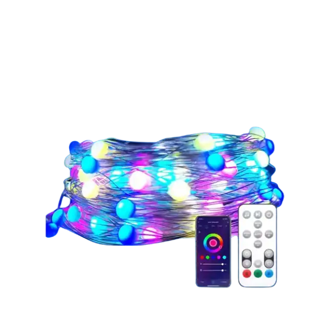 Set de Luces Tuya PST-MSL-10M Smart WiFi 10 Metros DC5V 2A 10W RGB-1