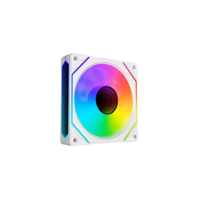 Ventilador Para Case RS-1200 ARGB Fan 5v 3pin+pwm 4Pin color Blanco-1