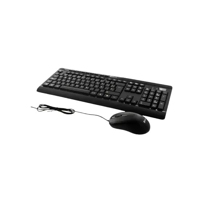 COMBO DE TECLADO Y MOUSE QR QR-60 COLOR NEGRO-2