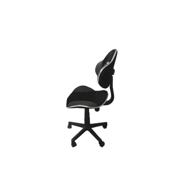 SILLA DE OFICINA QZY-G2B AM160GEN96  SIN BRAZOS COLOR NEGRO/GRIS XTECH-3