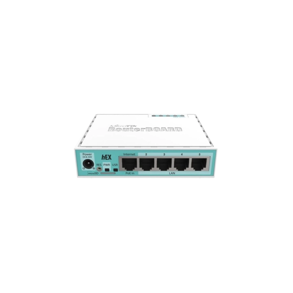 Routerboard Mikrotik RB750GR3 HEX, 5X Gigabit Ethernet Dual Core CPU 880MHz 256MB RAM USB MicroSD RouterOS L4-1