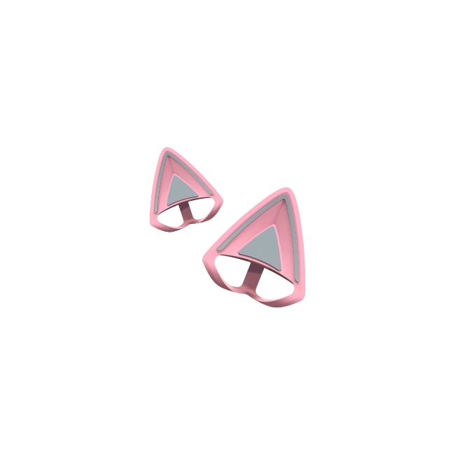 Orejas para Headset Razer RC21-02230200-R3M1 Gamer Kitty Ears V2 Quartz Edition FRML Color Rosa-3