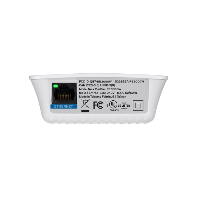 EXTENSOR DE RANGO WI-FI LINKSYS RE3000W N300 MBPS 2.4 GHZ 10/100
