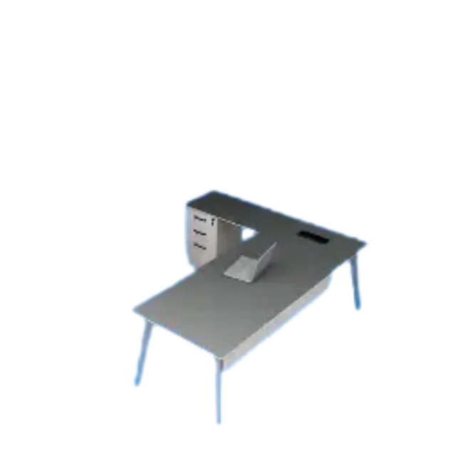 Escritorio Ejecutivo Reco BT-A03 Gabinete Izquierdo Color Blanco-1