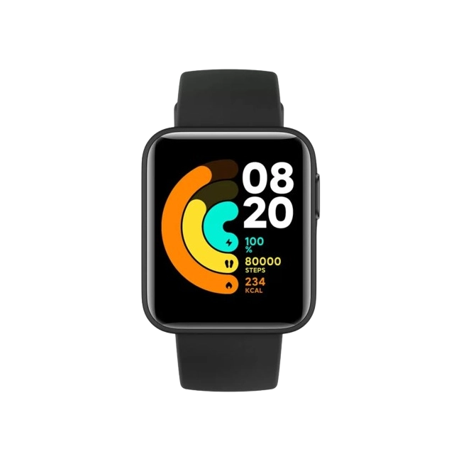 SMARTWATCH XIAOMI MI WATCH LITE 8GB STORAGE 1GB 1.78" 448X360 S-AMOLED BT WIFI COLOR NEGRO-1