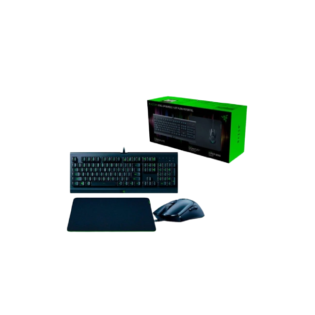 Combo Gaming Razer Teclado + Mouse + Mouse Pad Level Up Español RZ85-02741400-B311-1