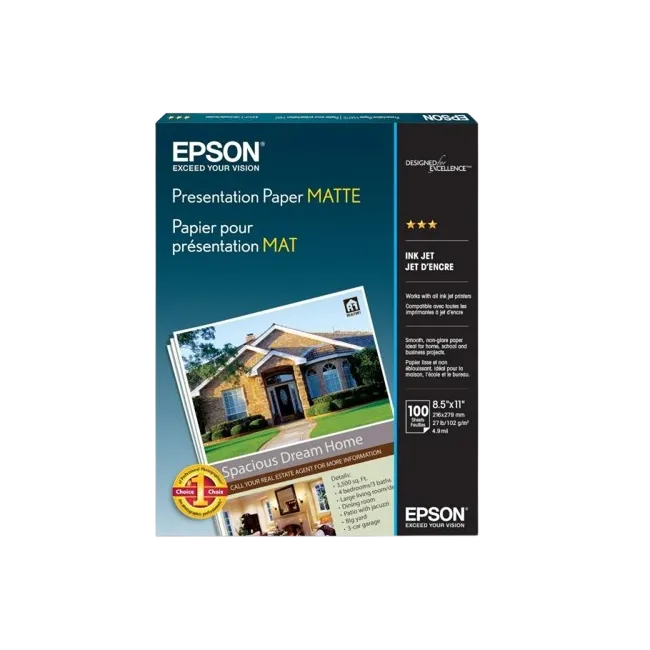 Epson Papel Presentación Matte (8.5"x11') Gramaje base: (102 g/m²)-1