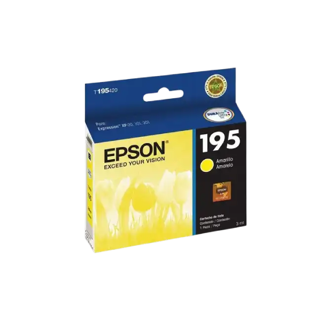 CARTUCHO DE TINTA T195420-AL T195 AMARILLO EPSON-1