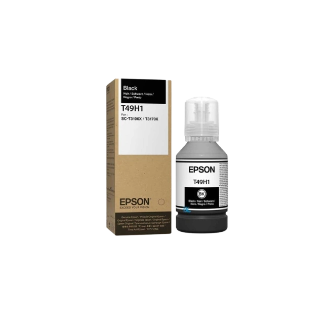 EPSON T49H BLACK INK BOTTLE 140ML FOR T3170X