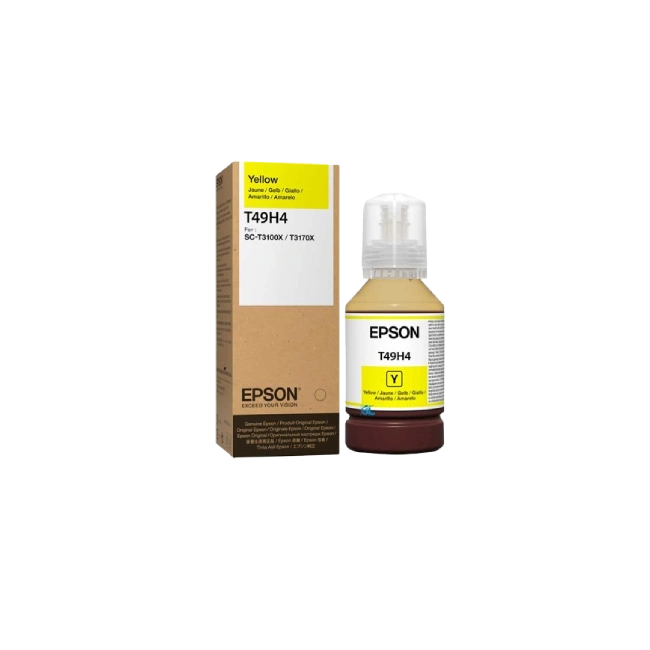 EPSON T49H YELLOW INK BOTTLE 140ML FOR T3170X-1