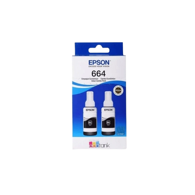 Epson T664 - 2 Pack Black-1