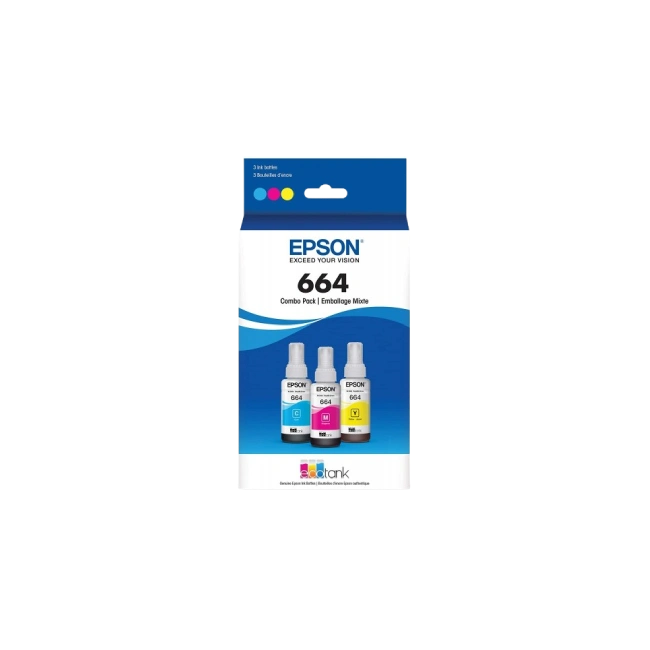 Epson T664 - 3 Pack Color CMY-1
