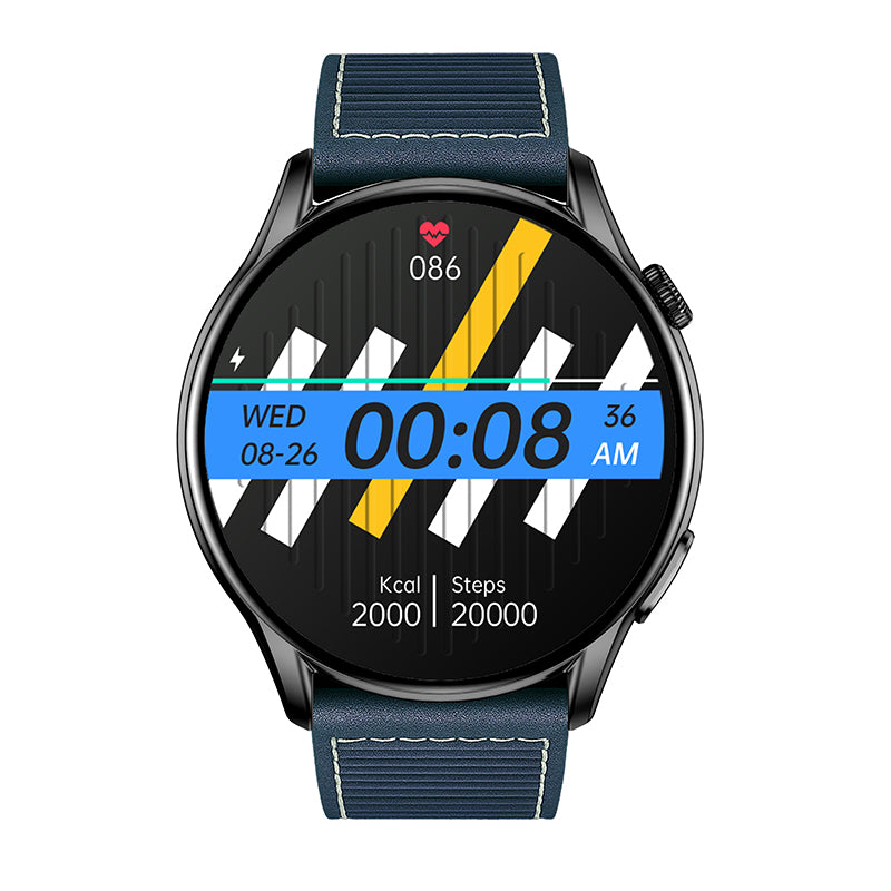 Reloj T7 Negro + Pulsera azul c/bordado-11