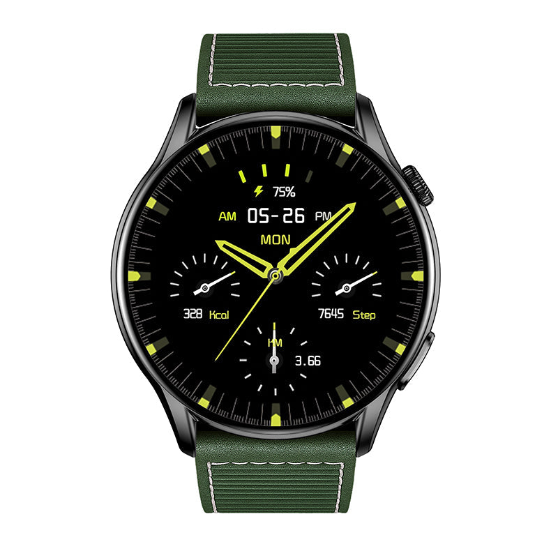 Reloj T7 Negro + Pulsera verde c/bordado-11