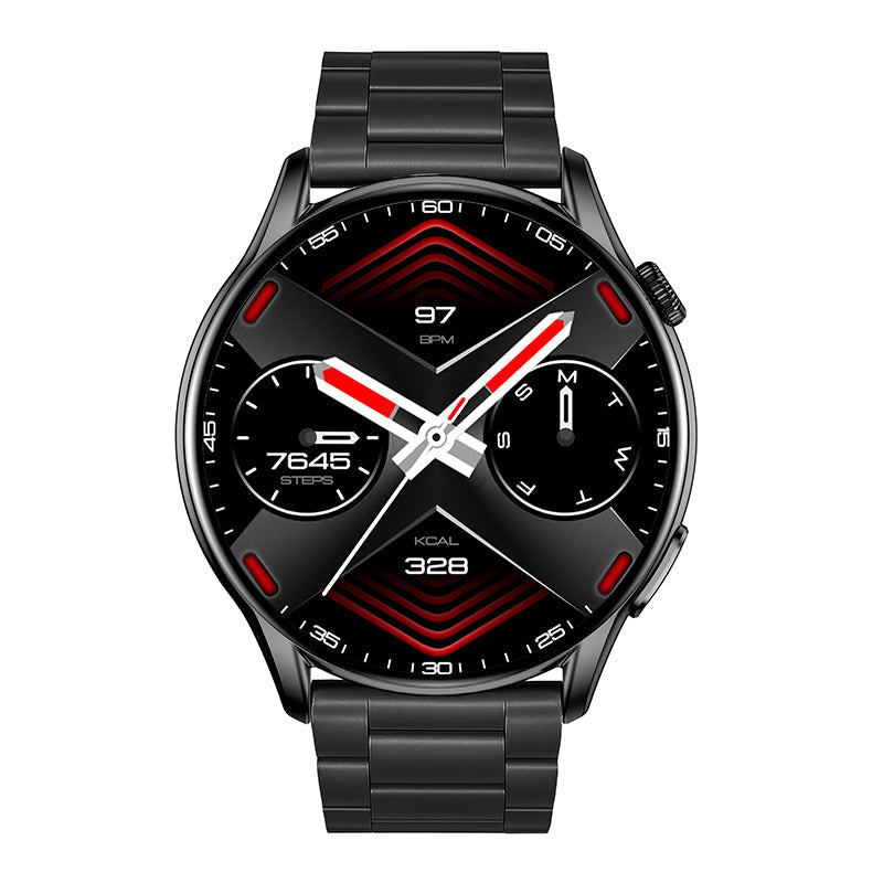 Reloj T7 Negro + Pulsera Inox X4-11